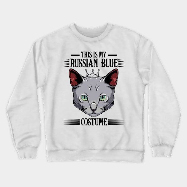 Russian Blue Cat Crewneck Sweatshirt by Lumio Gifts